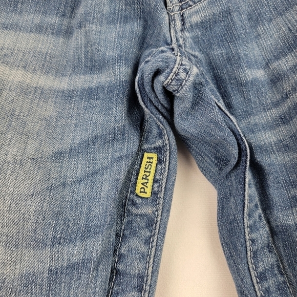 Parish Nation distressed heavy stitch straight leg denim - Picture 2 of 6